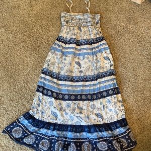 Justice Blue and White Summer Dress